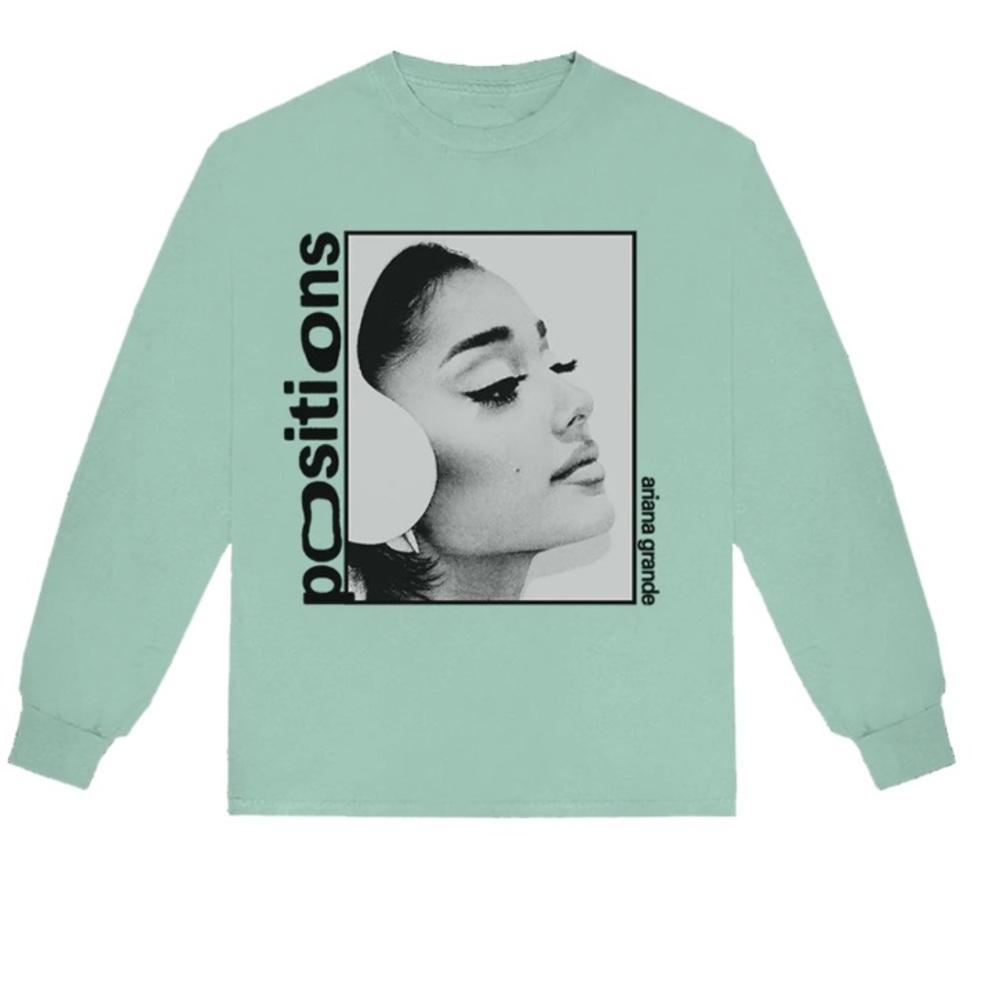 Ariana Grande positions photo longsleeve t-shirt ii NWOT